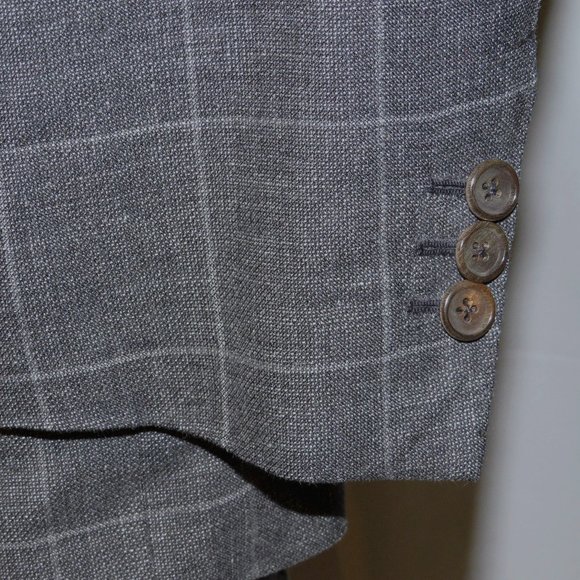 Tom Ford Fit A Windsor Gray Plaid Silk Blend Current Two Button Suit 42R - Picture 7 of 15